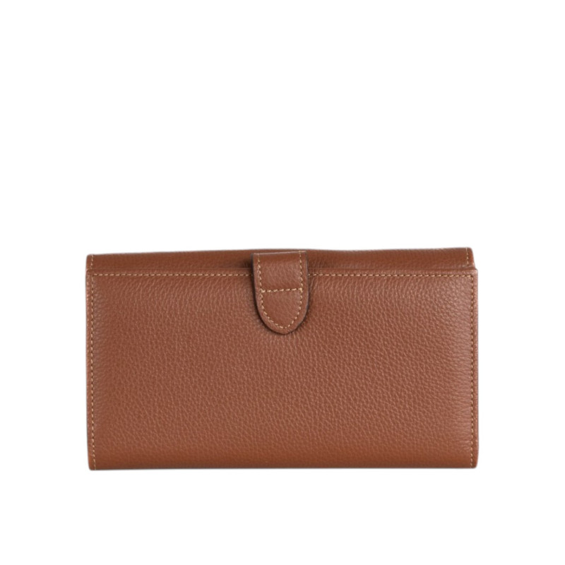 GONDOLE ROMY, portefeuille compagnon caramel